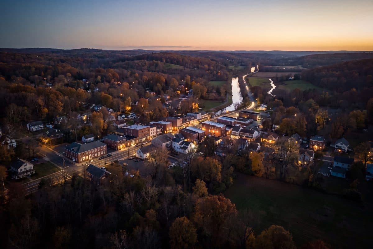 The Princeton corridor at dusk, the area SpearFoundry serves